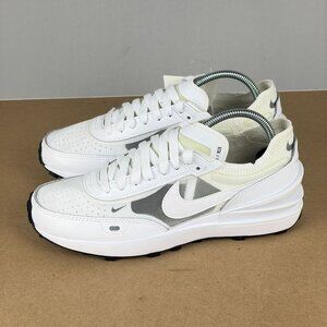 Nike Waffle One Athletic Shoes Womens 7 'White Black' Low Top Lace Up NWOT